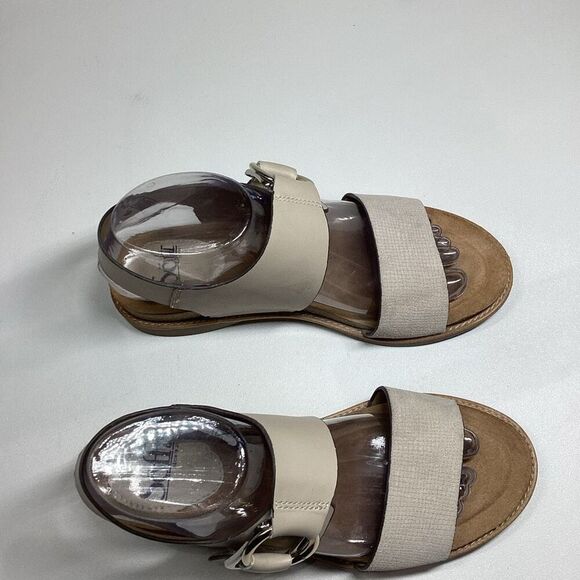 Sofft Bijou Open Toe Sandal Beige | Comfort Leather Wedge Size 7.5 - Picture 12 of 15